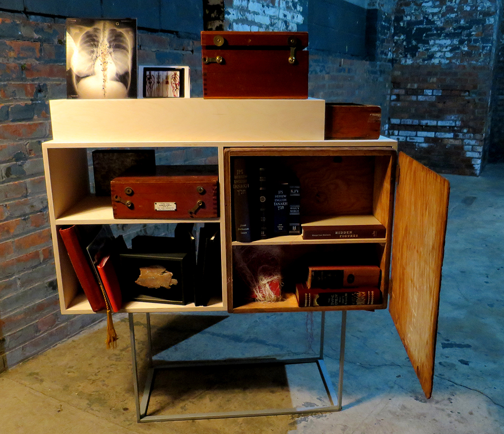 Bookshelfs containing fragments of the past.